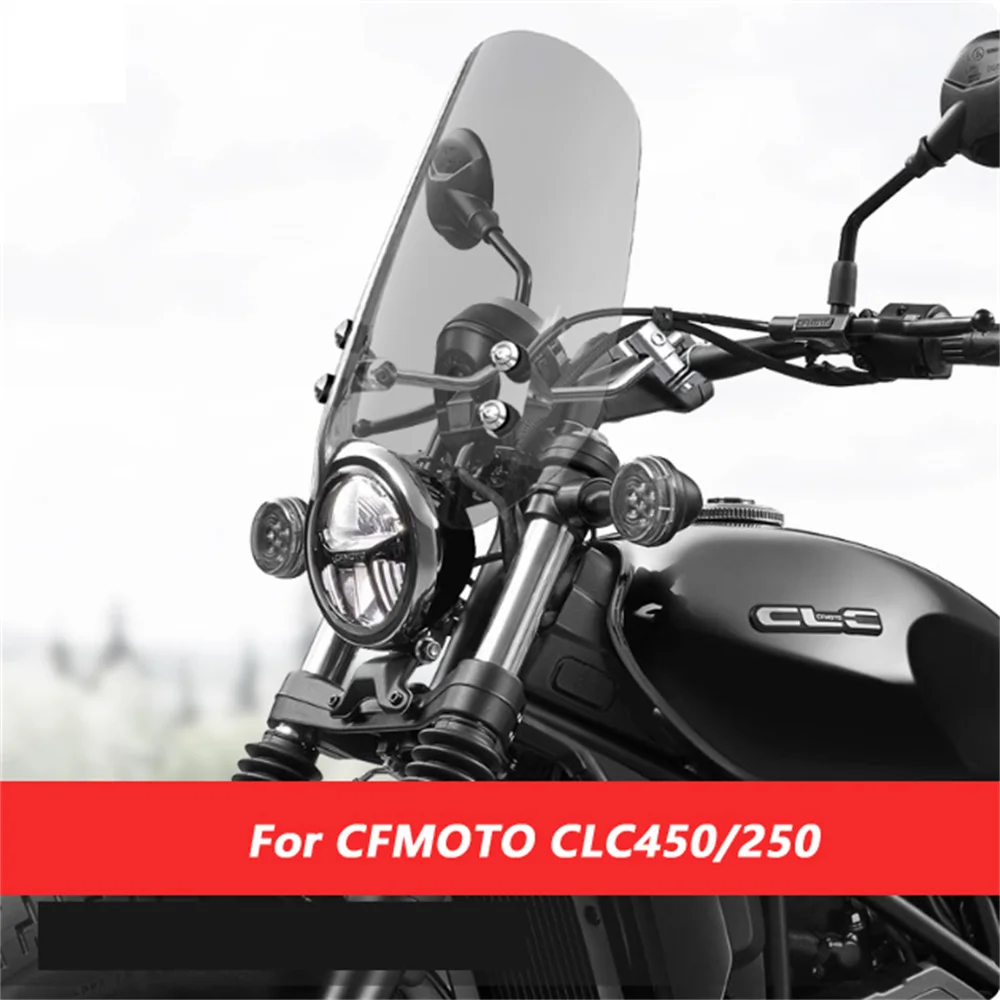 

High quality windshield For CFMOTO CLC250 CLC450 250CLC-C 450CLC-C Front Windshield Crown Windshield Modification Panel