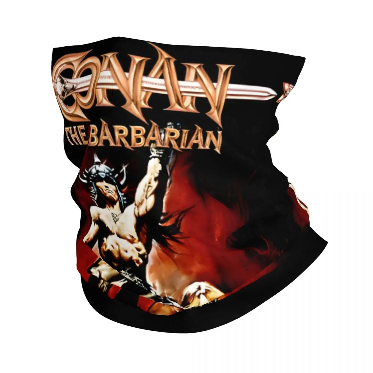 Impressive Bandana Neck Cover Motorcycle Club Conan The Barbarian Face Mask Running Unisex Adult Winter