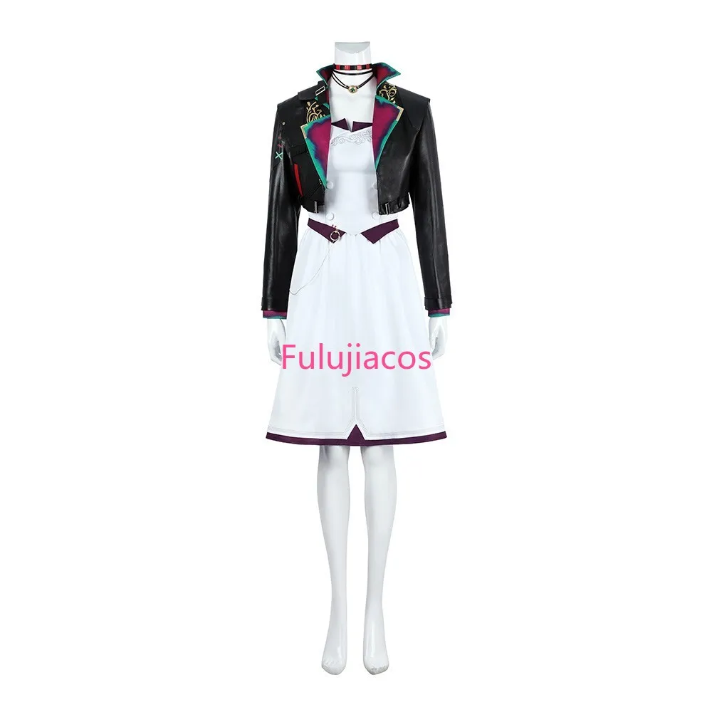 

Fulujiacos Arcane LoL Jinx BAOBAO Cosplay Costume Halloween Party Outfit