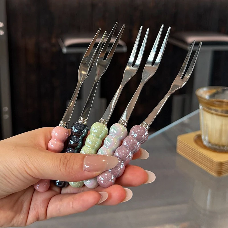 Stainless Steel Fruit fork Suitable For Wedding Birthday Party Decoration Camping Tools