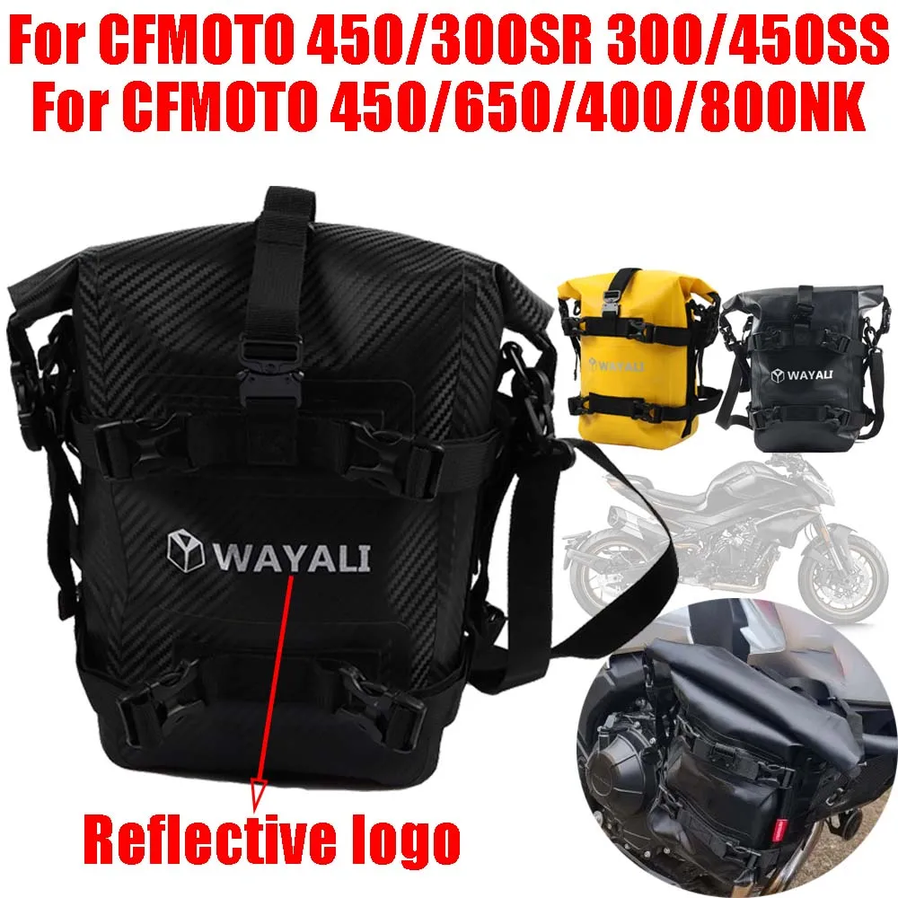 

For CFMOTO 450SR 450SS 300SR 300SS 450NK 650NK 400NK 800NK Accessories Frame Crash Bars Waterproof Luggage Storage Bag Tool Bag