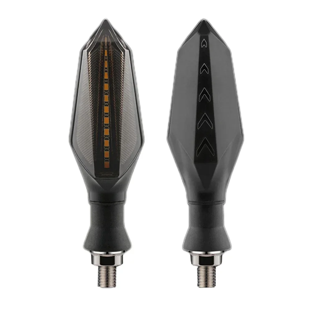 

Arrow-shaped Double-sided LED Water Flow Electric Vehicle Turn Signal Lamp 12V 2*LED Flow Turn Signal New