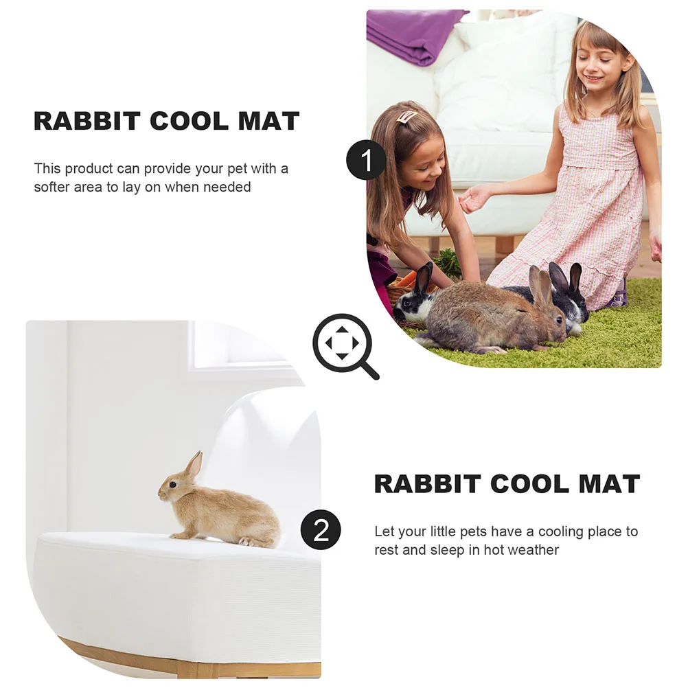 

Rabbit Pad Pet Cooling Mat Small Size Random Color Summer Cooling Bed Breathable Hamster Mat Durable Lightweight Hot