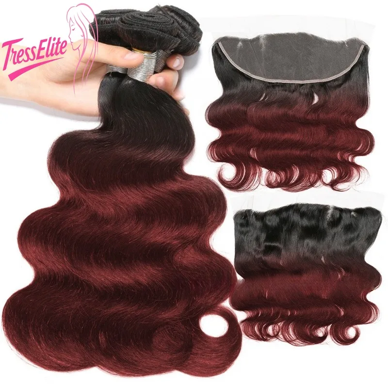 

Занавеска из человеческих волос 1B/99j, объемные волны, двухцветные градиентные блоки для волос, легкие дышащие бразильские девственные волосы Remy, 10-20 дюймов