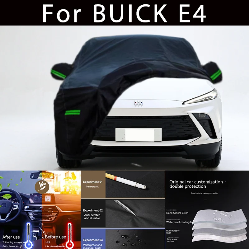 

For BUICK E4 Outdoor Protection Full Car Covers Snow Cover Sunshade Waterproof Dustproof Exterior Car accessories