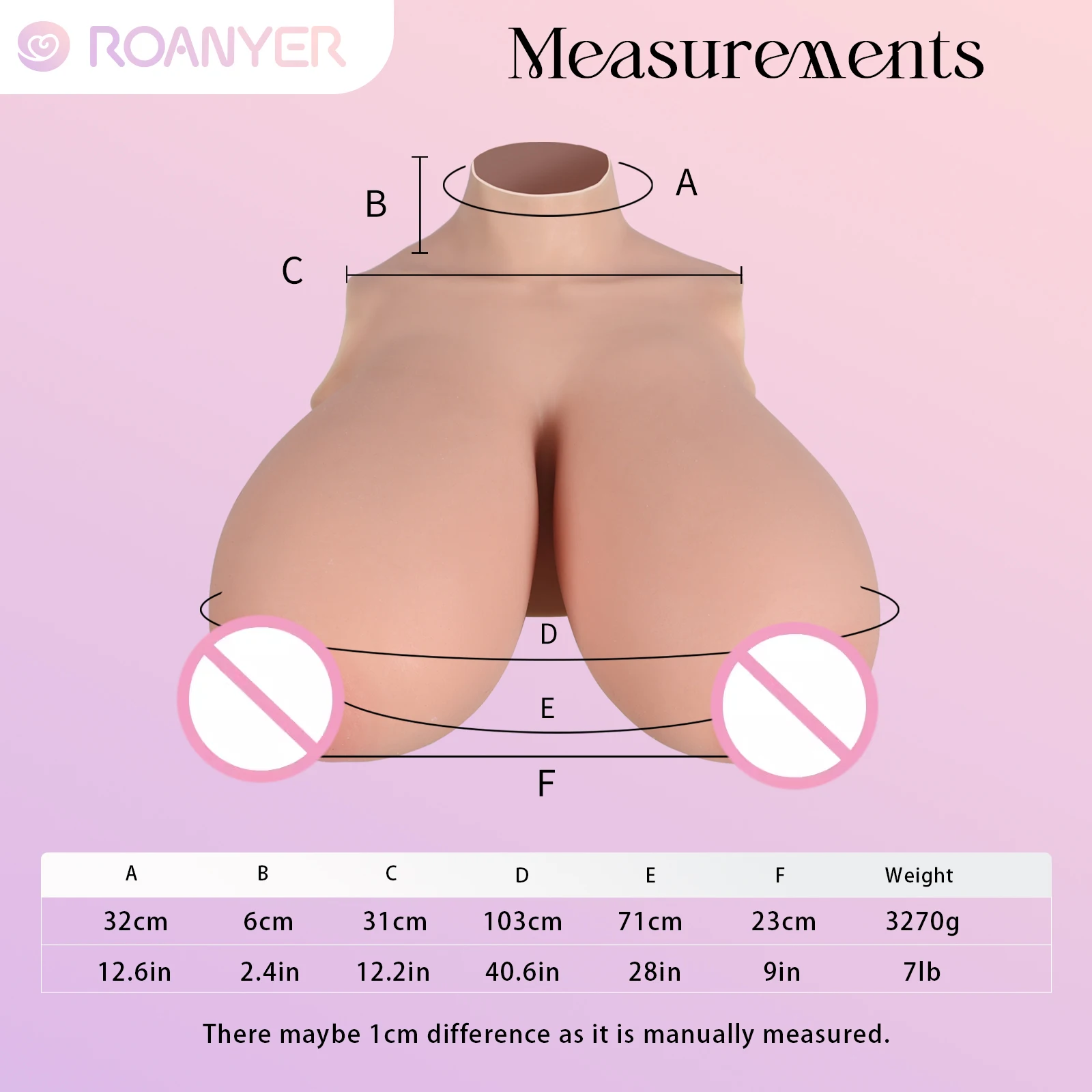 Roanyer Comic Busty Boobs Crossdresser Silicone Breast Forms Huge Realistic Transgender Huge Breast Forms Shemale Drag Queen