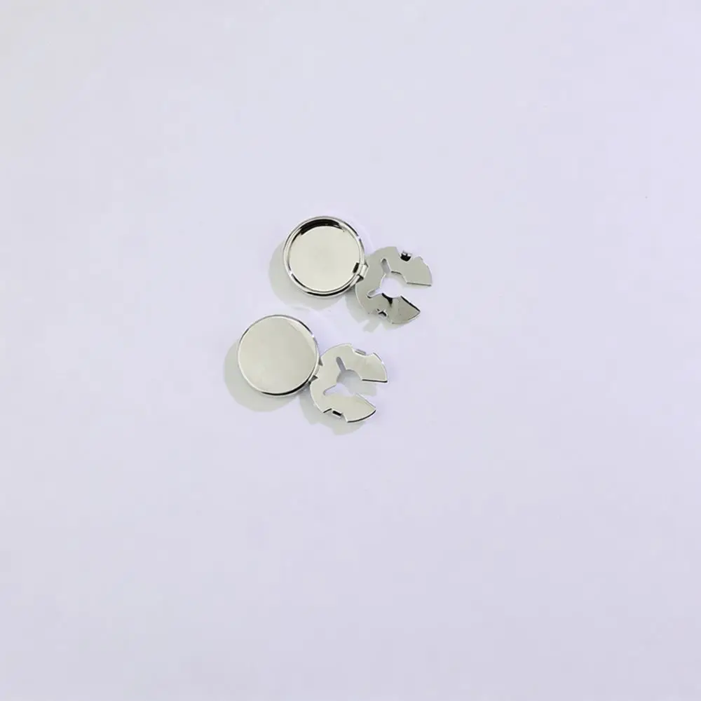 Brass Turtle Button Blank Base For Diy Handmade Shirt Accessory Cufflink Brooch Jewelry Crafting Metal Tool