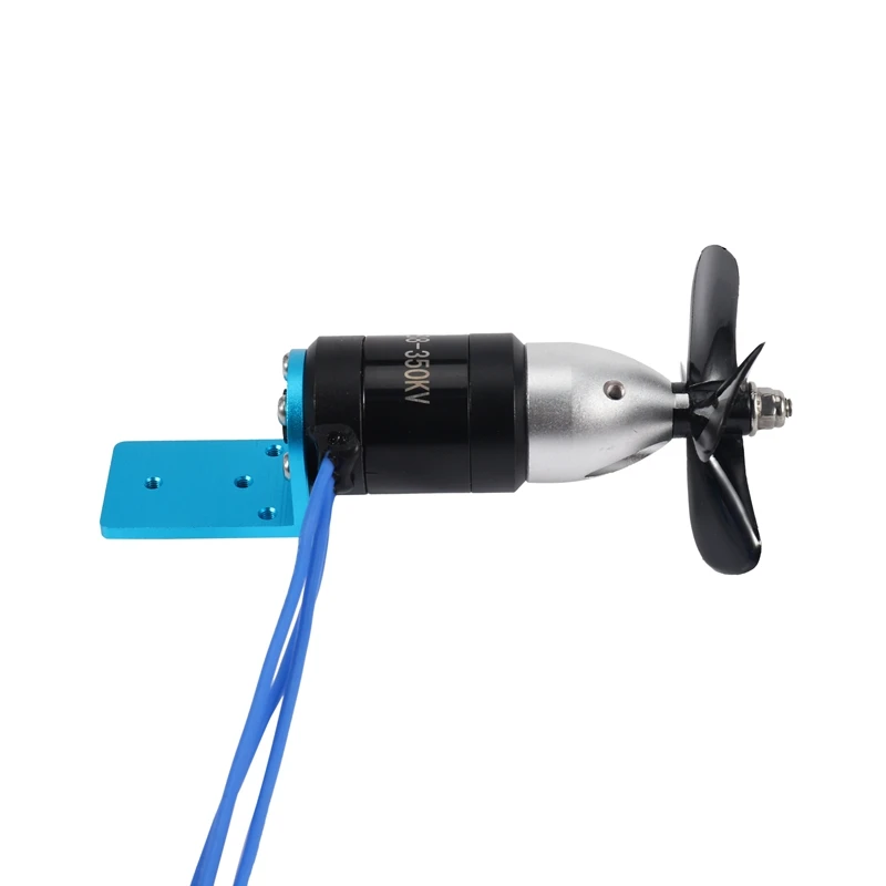 Propulsor submarino resistente al agua IPX8, Motor sin escobillas de empuje con hélice de 55mm y 60mm para barcos RC ROV CCW, 2838, 350KV, 2,4 KG