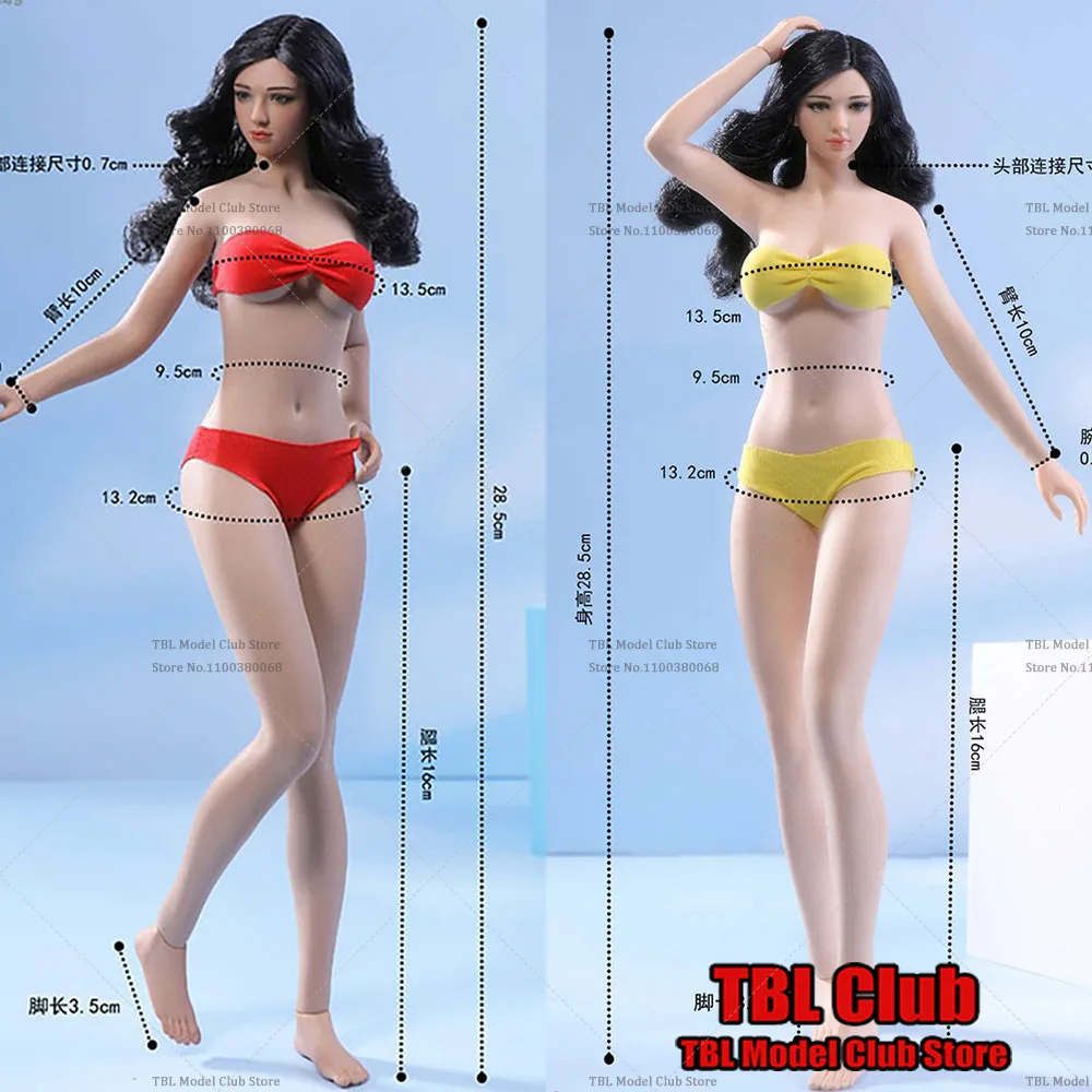 

Original TBLeague PHMB2022-S48/S49 Pale/Suntan Skin 1/6 Scale Collectible DIY Super Flexible Seamless Medium Breast Body Model