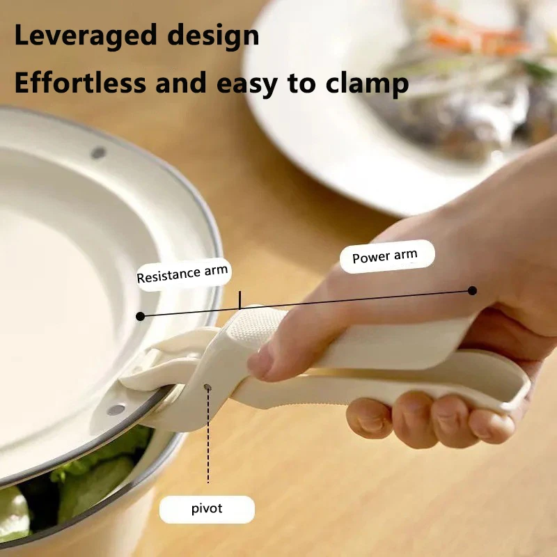 Non-slip Anti Scalding Clip New Meal Bowls Tongs Silicone Anti Scalding Holder Gripper Durable Kitchen Bowl Clip