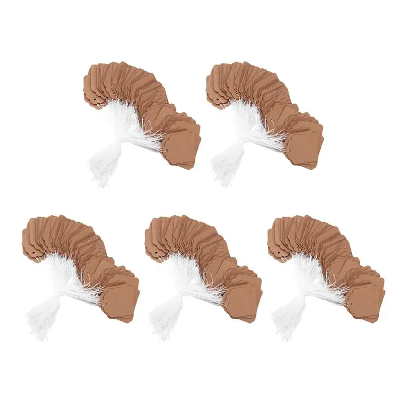 

AF91-Ценные бирки с прикрепленной веревкой - милые 500 шт. подарочные бирки, бирки из крафт-бумаги для маркировки, именные бирки