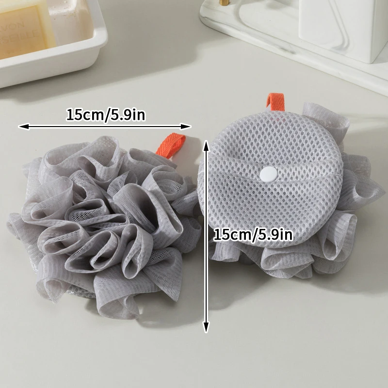 1 pezzo di palla da bagno in spugna morbida luffa - dispenser di sapone 2 in 1 e scrub per il corpo sfera da doccia esfoliante per il bagno per uomini e donne