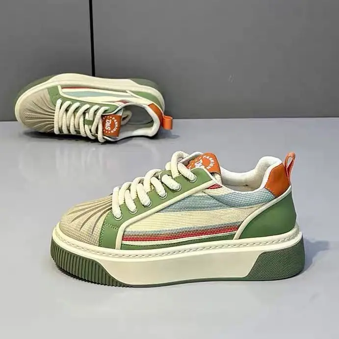Zapatos Con Punta A Rayas De Diseño Moderno Para Hombre, Zapatos Planos Suaves Y Ligeros, Zapatillas De Skate, Retro 2025_voghion.com