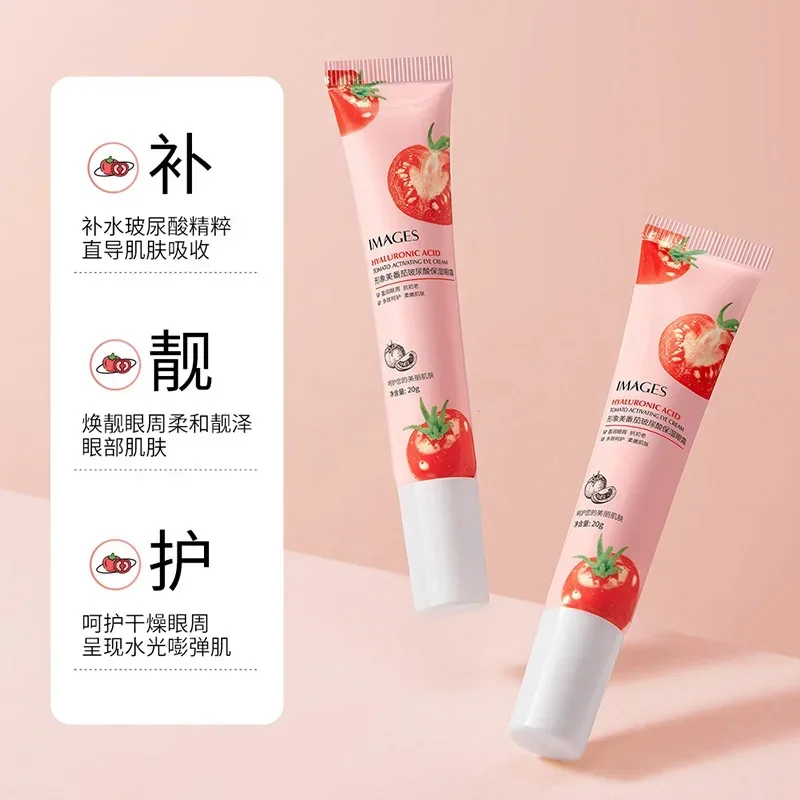 Tomato Moisturizing Eye Cream Remove Dark Circles Anti-wrinkle Hyaluronic Acid Hydrating Lifting Firming Skin Eye Care