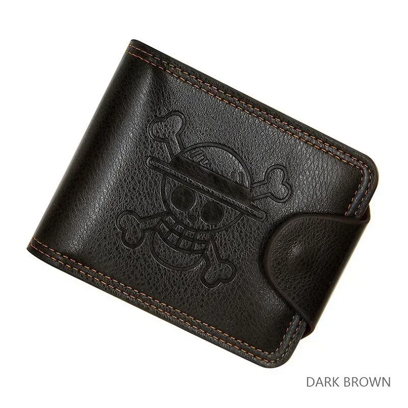 Anime One Piece Wallet Luffy Straw Hat Pirates Cosplay Men Women PU Coin Purse Card Holder Wallet for Children Christmas Gift
