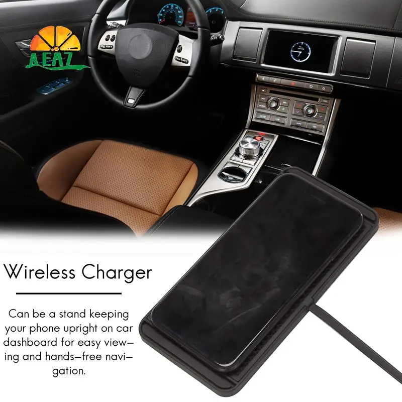 

AEA7-5/7,5/10 Вт C1 Автомобиль для Qi Беспроводное зарядное устройство Pad Док-станция для быстрой зарядки Нескользящий коврик