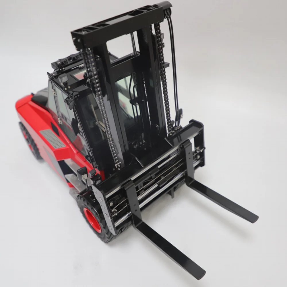 In Stock RC 1/14 Hydraulic Forklift K180 Metal Simulation Model Wiper Movable Belt Sound and Light Group FS-ST8 KABOLITE