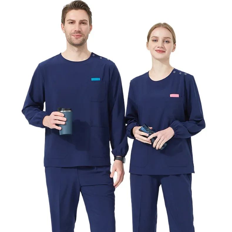 

Customizable LOGO Medical Scrubs Uniform Women Scrub Sets Nursing Hospital Surgery Gowns Dental Clinic Beauty Salon Workwear