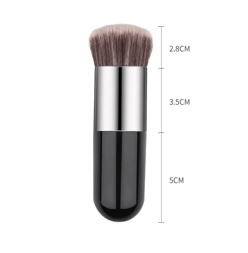 Pinceau de maquillage Chubby dôme, pinceau fond de teint, pinceau crème plat, pinceau de maquillage cosmétique professionnel, pinceau correcteur, pinceau fard à joues