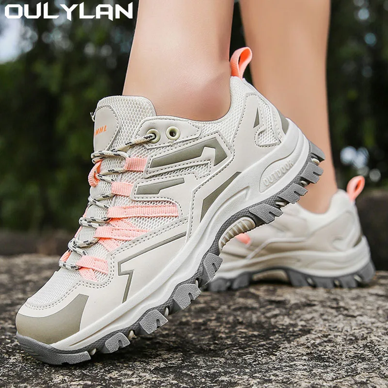 Winter Autumn Oversized Hiking Shoes Unisex Mesh Breathable Mountain Climbing Camping Shoes Men Women Outdoor Sports shoes