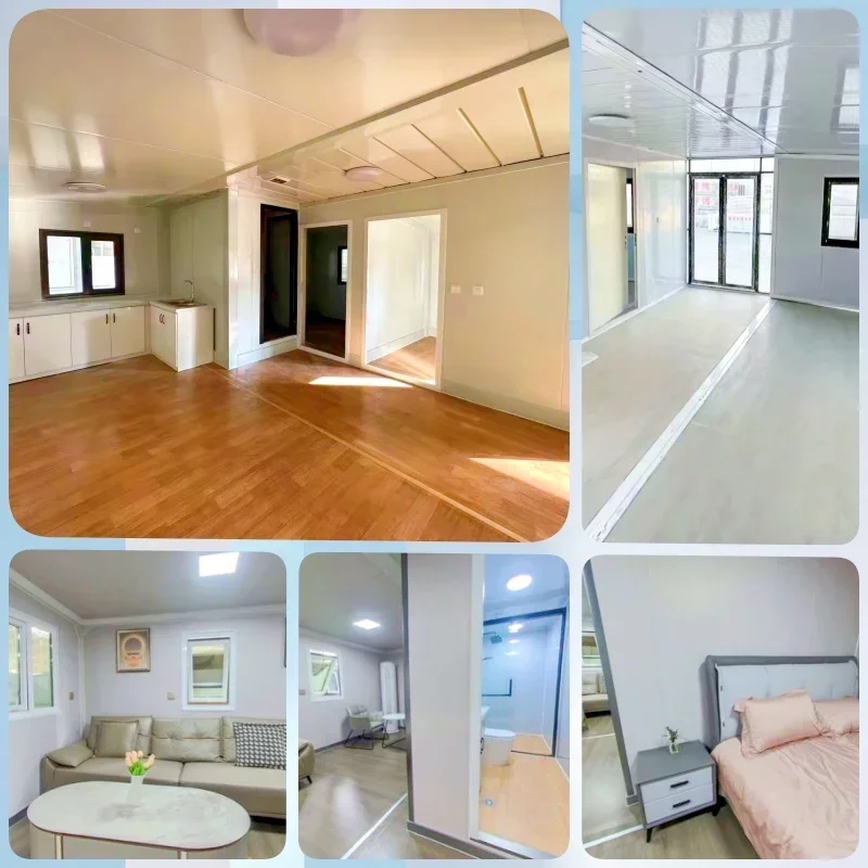 20ft 40ft High Quality Flat Mobile Granny Tiny House Customized Prefabricated Sandwich Package House Prafab Container Office