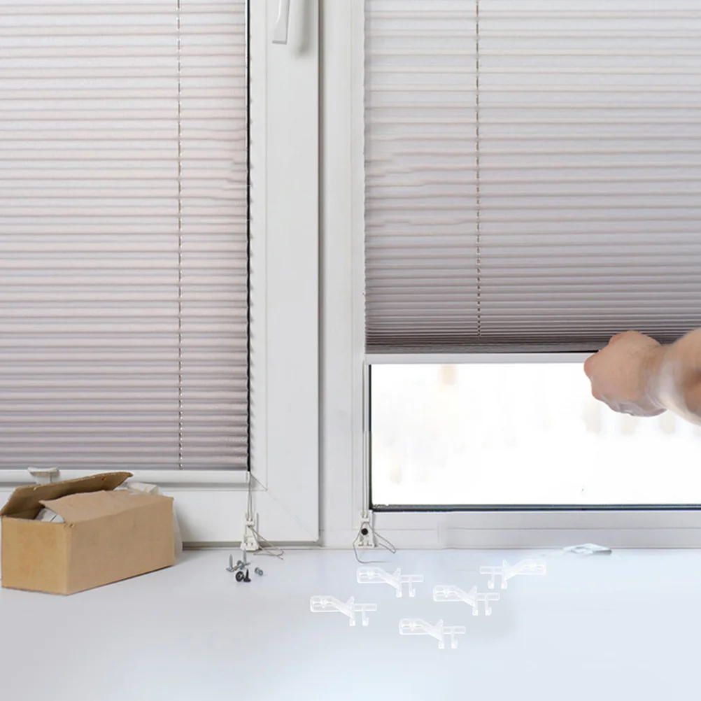 

12Pcs Clear Valance Clips for Blinds Precision Design Versatile Compatibility Enhance Window Aesthetics Valance Clips