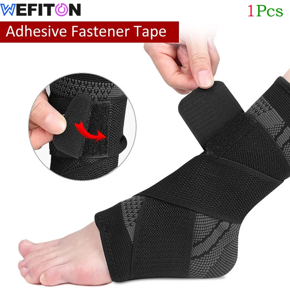 1 pièce Manchon de compression pour cheville avec sangles réglables, soutien de la voûte plantaire et stabilisateur de pied, enveloppe élastique pour entorse de la voûte plantaire, pour femmes et hommes