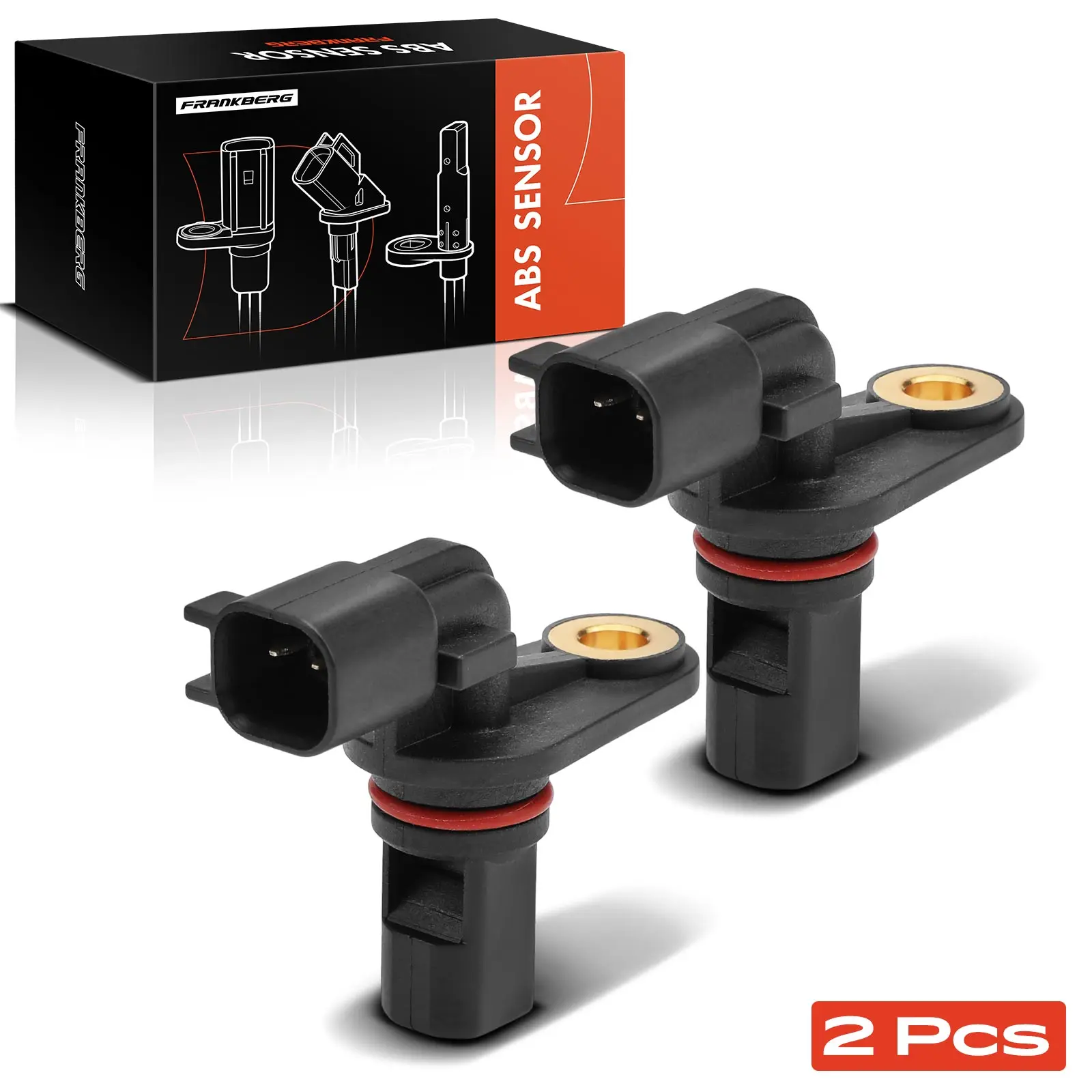 Frankberg 2x ABS Sensor Hinterachse Links Rechts für Jeep Cherokee KJ 2.4L 2.5L 2.8L 3.7L 2001-2006 56041393AA