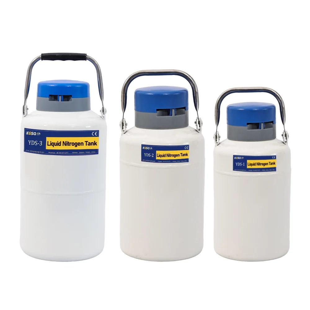 Artificial Insemination Liquid Nitrogen Container 3L Small Cattle Semen Tank 3 Liter Cryogenic Storage Vessel Dewar