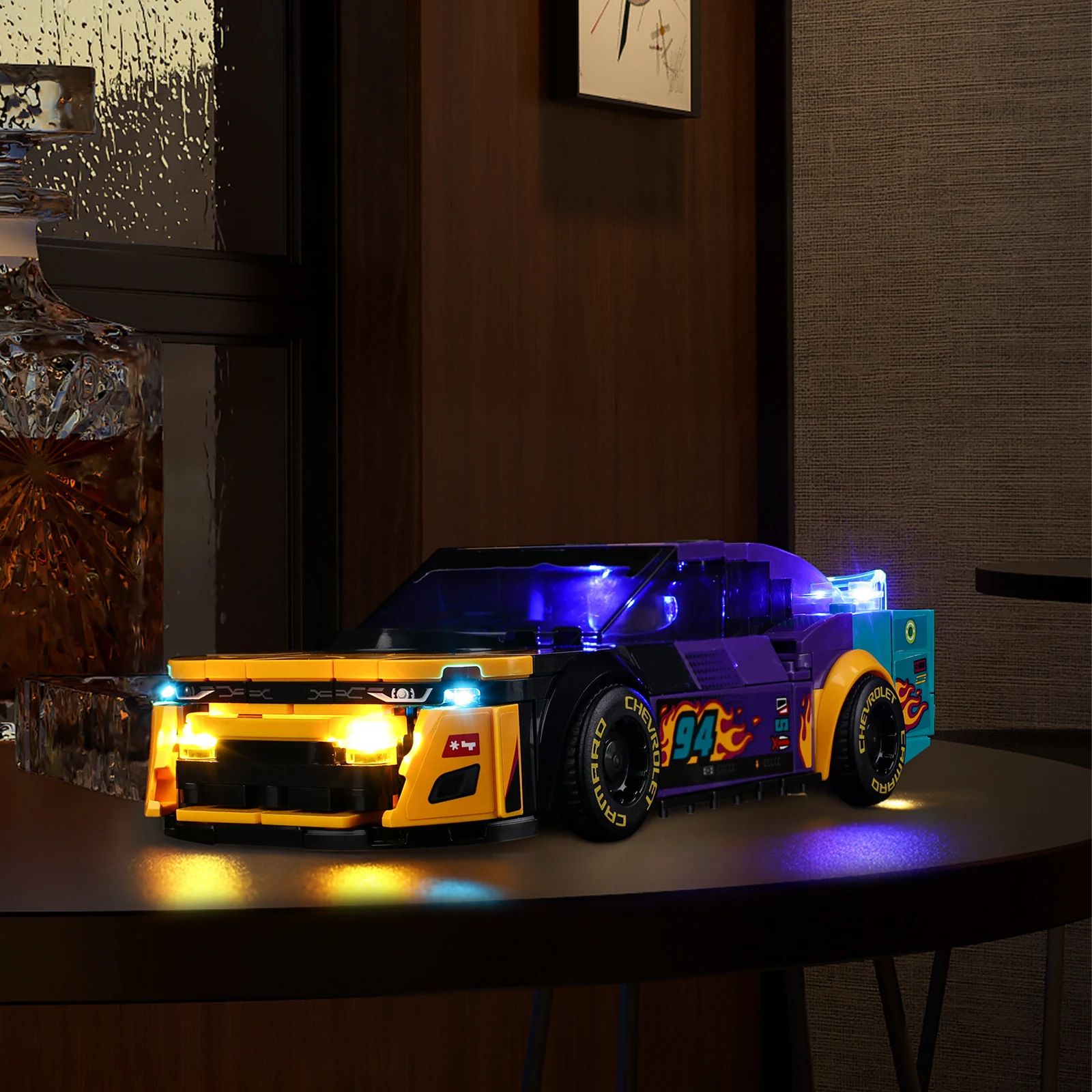 

No Model LED Light Set Suitable for LEGO Speed Champions NASCAR Next Gen Chevrolet Camaro ZL1 76935 Building Blocks