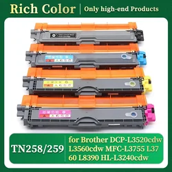 AU TN258 TN259 Toner Cartridge Compatible for Brother DCP-L3520cdw L3560cdw MFC-L3755 L3760 L8390 HL-L3240cdw L3280cdw L8240cdw