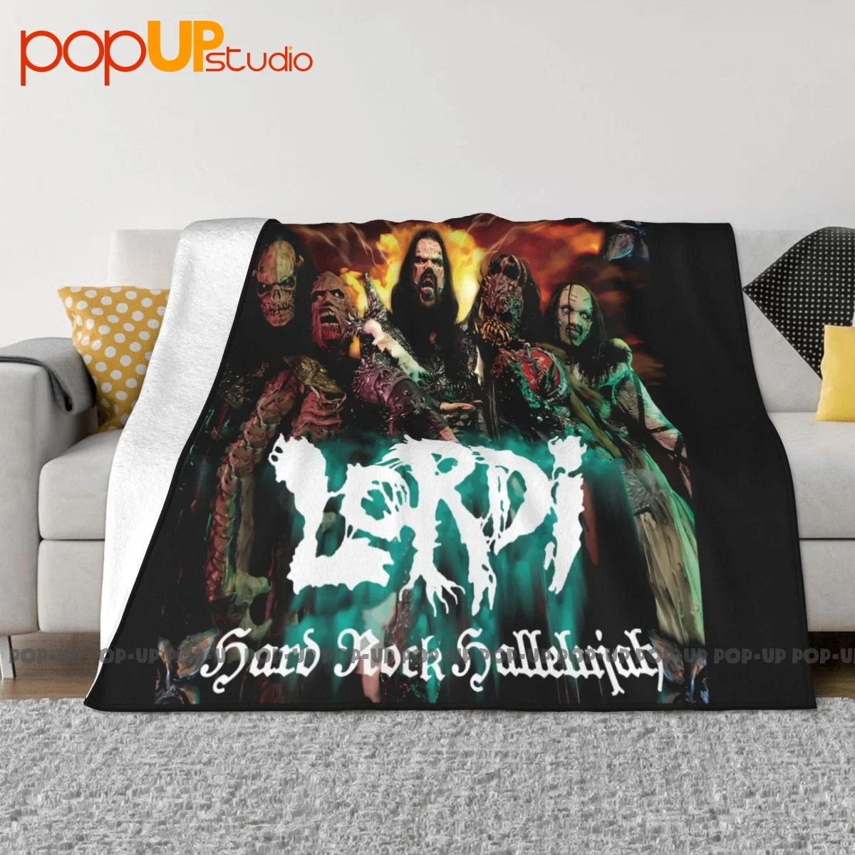 Lordi Hard Rock Hallelujah Arockalypse Tour Blanket Soft Flannel Super Warm Couch Blanket Sleeping Sheets