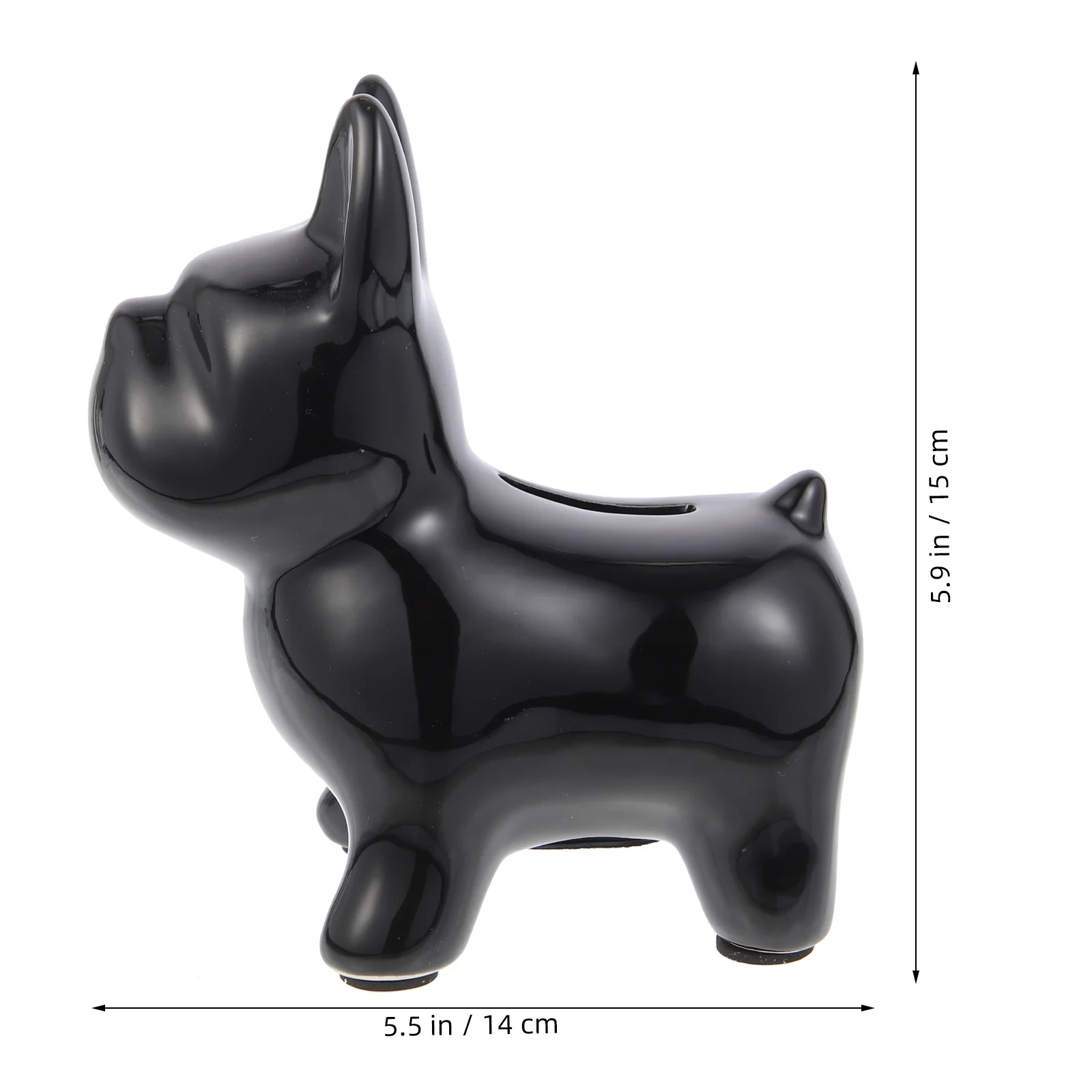 حاوية عملات معدنية مبتكرة من السيراميك على شكل جرو، وعاء توفير سطح المكتب جميل على شكل حيوان مثالي لتزيين غرفة الأطفال