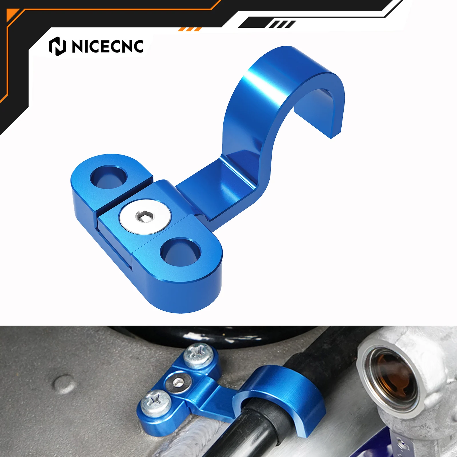 NICECNC pour YAMAHA YZ125 YZ250 YZ250F YZ450F WR250F WR450F 2006-2023 YZ125X YZ250X YZ250FX YZ450FX 2020-2023 serre-câble de frein