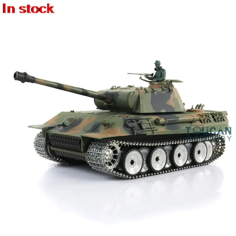 بيع الولايات المتحدة Henglong 1/16 7.0 مخصص Ver Panther RTR دبابة مع جهاز للتحكم عن بُعد 3819 عجلات المسارات المعدنية #3