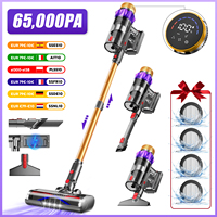 Authmic Cordless Vacuum Cleaner - 65000Pa - 70min Runtime - 3 Speed Modes - Touch Screen -Bristle Brush - 1.8L Dust Capacity