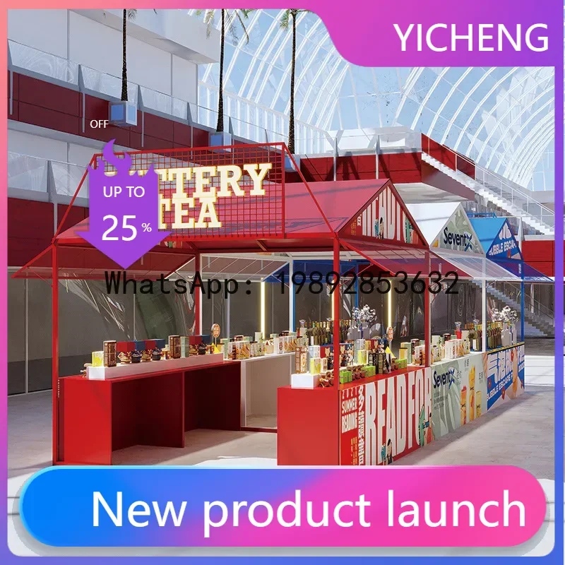 

Стеллаж для уличной торговли, рекламный стенд для фуд-стритов, коммерческий уличный демонстрационный стеллаж