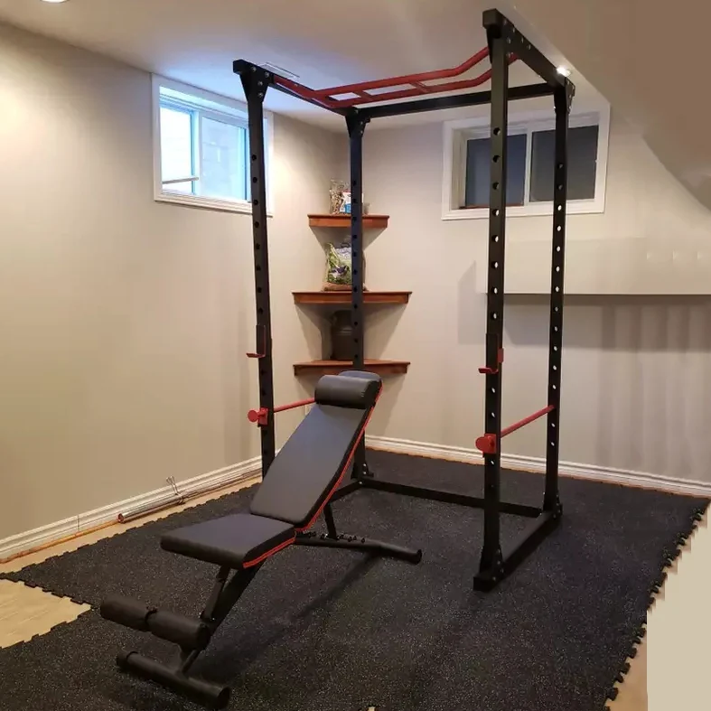 Low Price Home Gym Fitness Equipment Multifunction Frame Half Rack Power Cage Barbell Weightlifting Fram Bench Press Squat Rackp