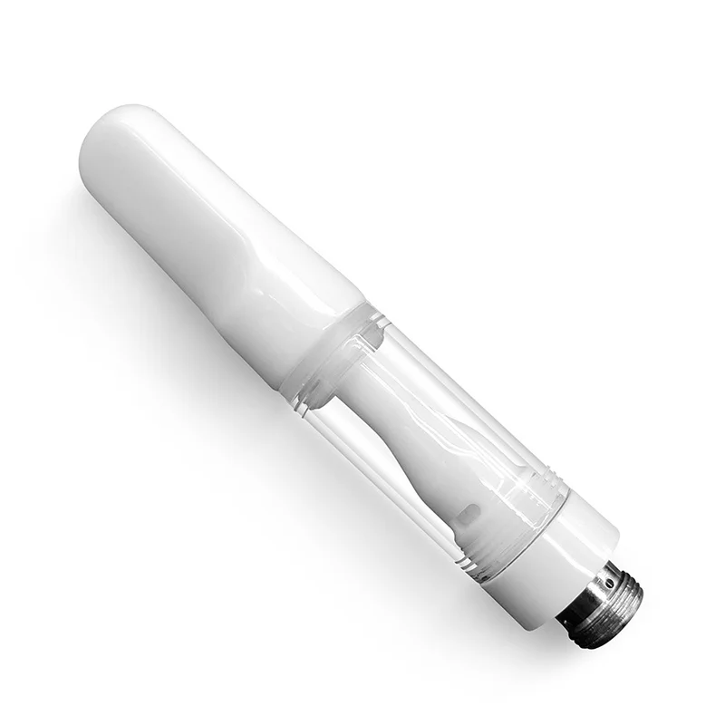 10 قطعة/الوحدة كاملة السيراميك Cc بالتنقيط تلميح 510 موضوع Vape خرطوشة عربات 0.5 مللي 1.0 مللي اضغط في القرون 4 ثقوب خزان البخاخة خرطوشة #5