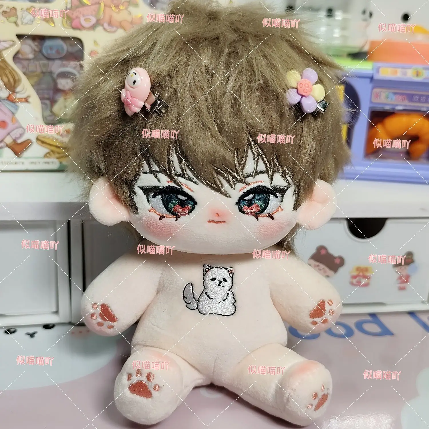 فقدت في CL OUD Baed Hyuu-woon Yeon Ha-na دمية قطنية محشوة 20 سنتيمتر كاريكاتير كورية حول فستان قطيفة هدايا للبالغين والأطفال