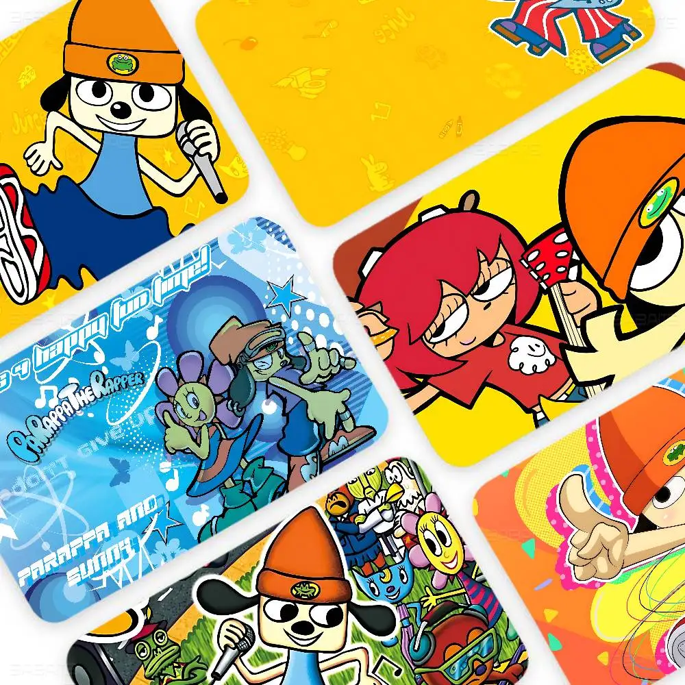 Rhythm Game PaRappa the Rapper Game Anime Sticker Film Skin Cover Case for Small Large No Chip Debit Credit Card Front Side