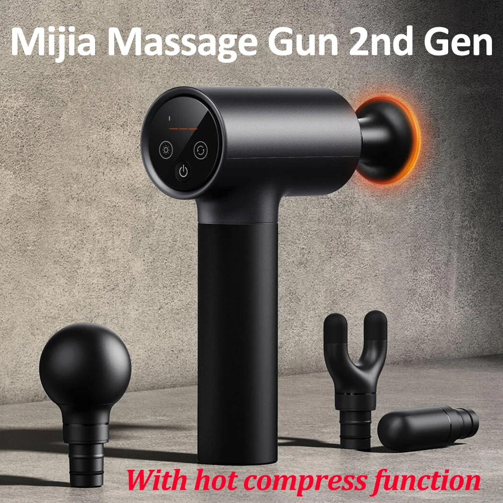 

Xiaomi Mijia Massage Gun 2 Hot Compress Electric Fascial Gun Intelligent Dual Mode 3 Speed Touch Panel Muscle Relax Massager