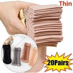 20 Pairs Womens Summer Crystal Silk Socks For Breathability Lightweight Comfortable And Non Hooked Silk Women Socks
