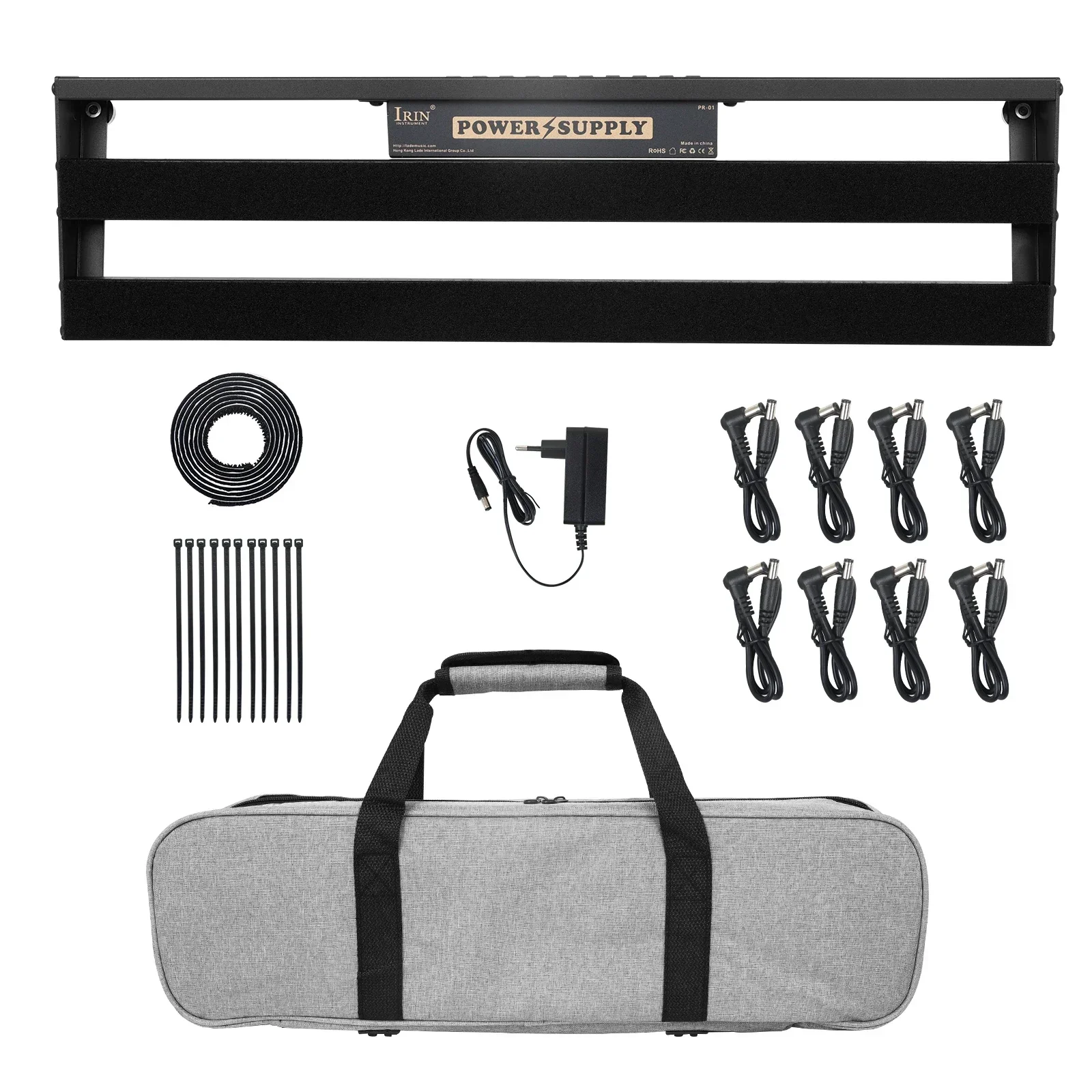 

IRIN Guitar Effect Pedal Power Board Aluminum Effect Pedals Collectors PR-01 Professional Guitar Parts Accessory With Carry Bag