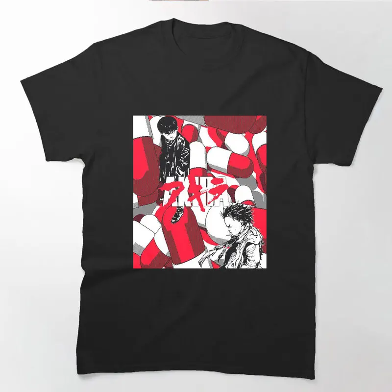 Akira Cyberpunk City Explosion Anime Gift T‑Shirt 0808 Retro Sci‑Fi Manga Graphic Tee Shotaro Kaneda Neo‑Tokyo Unisex Streetwear
