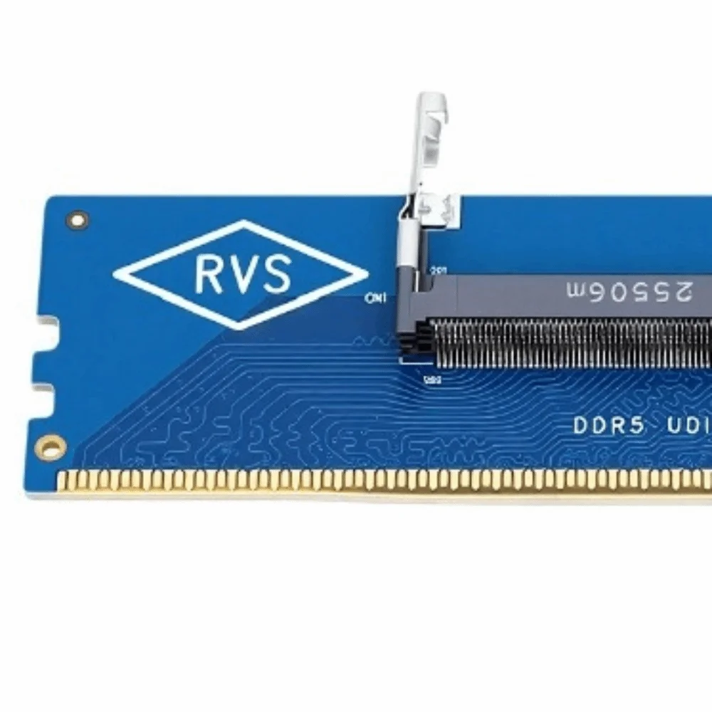 SO-DIMM to U-DIMM Memory Adapter Card DDR5 Memory Modules 5600MHz Speed Desktop Memory Adapter 5.24in×1.14in