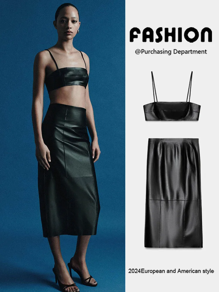 

Зима 2024, новая женская повязка на голову из искусственной кожи, топ 75807, 800 f, юбка 75808, 800, этнический сценический костюм, трендовая мода