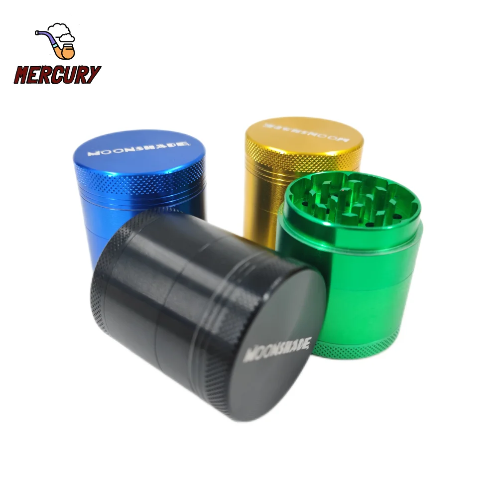 

MERCURY High Quality Metal Tobacco Grass Grinder for Smoking Aluminum Alloy 4 Layers Spice Herb Crusher Smoke Accessories