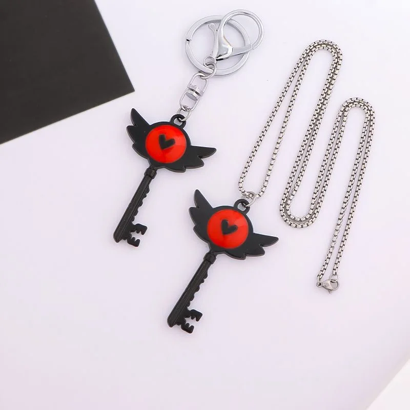

2026 New Hell Inn Alasto Cosplay Pendant Keychain Devil's Eye Creative Backpack Pendant