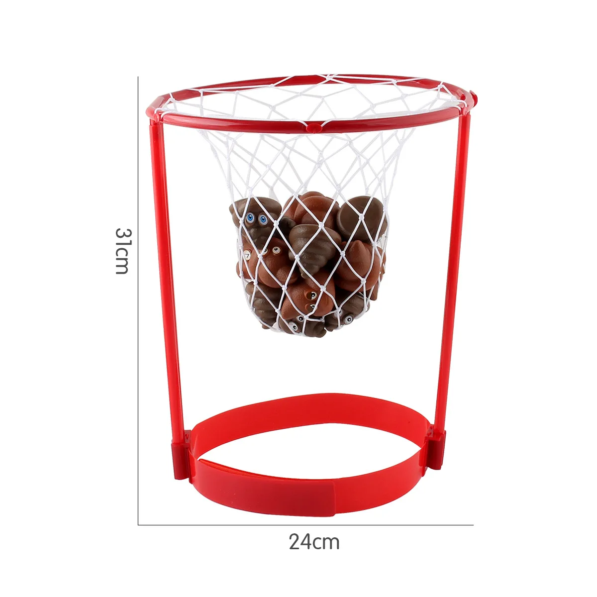 Baloncesto con aro para la cabeza, canasta ajustable, pelota de 20 piezas de red para niños y adultos, juego de actividades al aire libre, juego de lanzamiento